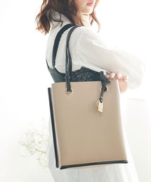 MERCURYDUO（マーキュリーデュオ）の「【MERCURYDUO/マーキュリーデュオ】メタルアイレット　縦長トートバッグ  推し活ラージバッグ 縦長ショルダーバッグ（トートバッグ）」