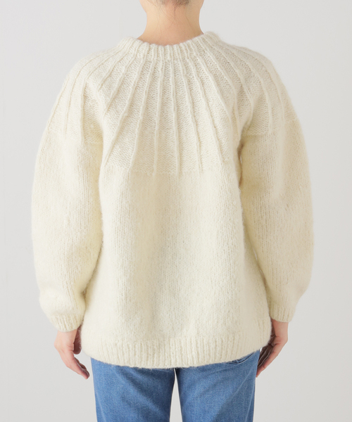 yuni ネパールハンドニット　求心プルオーバー yuni ネパールハンドニット求心プルオーバー - メルカリ