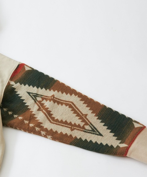 CUBE SUGAR（キューブシュガー）の「スウェット×ジャガードプルオーバーパーカー（パーカー・レディース・ナチュラル/ブラック/カーキ・M）」の19枚目の写真