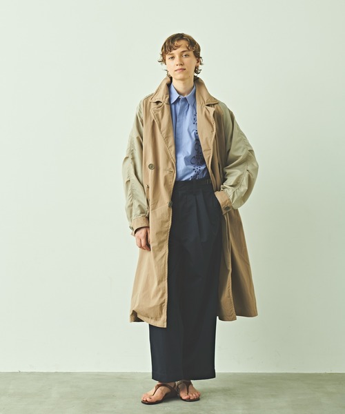 kha:ki(カーキ)の「「KHA:KI/カーキ」ミリタリーコンビネーションコート(トレンチコート・レディース・ベージュ・2/1)」の3枚目の写真