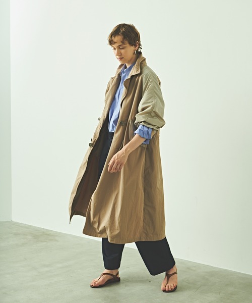 kha:ki(カーキ)の「「KHA:KI/カーキ」ミリタリーコンビネーションコート(トレンチコート・レディース・ベージュ・2/1)」の16枚目の写真