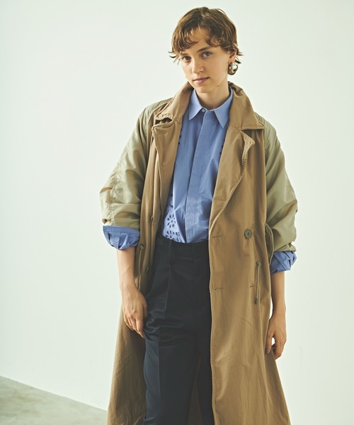 kha:ki(カーキ)の「「KHA:KI/カーキ」ミリタリーコンビネーションコート(トレンチコート・レディース・ベージュ・2/1)」の5枚目の写真