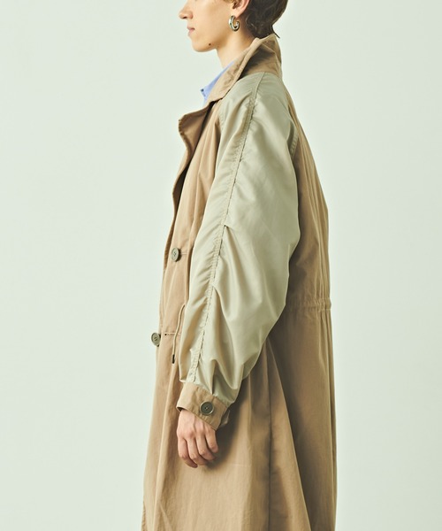 kha:ki(カーキ)の「「KHA:KI/カーキ」ミリタリーコンビネーションコート(トレンチコート・レディース・ベージュ・2/1)」の2枚目の写真