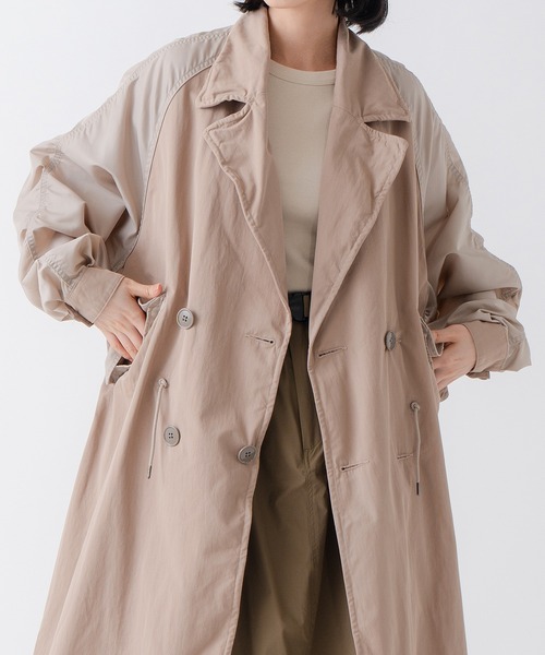 kha:ki(カーキ)の「「KHA:KI/カーキ」ミリタリーコンビネーションコート(トレンチコート・レディース・ベージュ・2/1)」の8枚目の写真