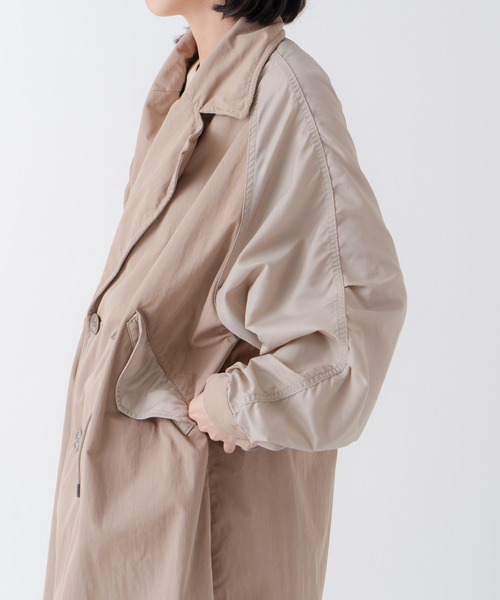 kha:ki(カーキ)の「「KHA:KI/カーキ」ミリタリーコンビネーションコート(トレンチコート・レディース・ベージュ・2/1)」の7枚目の写真