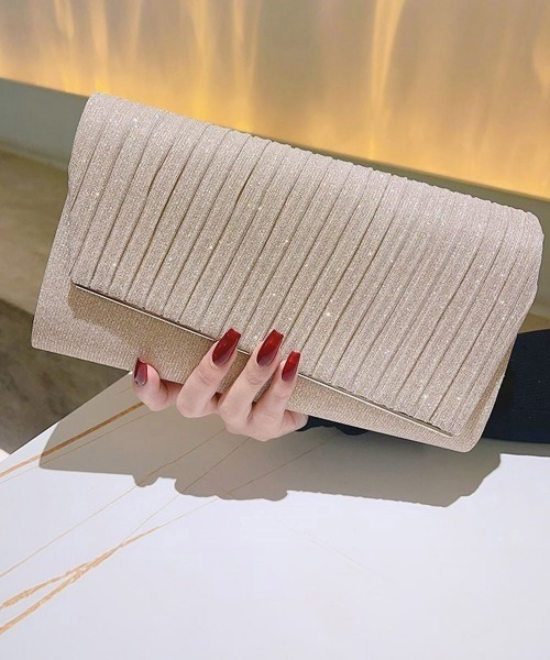 Miniministore(ミニミニストア)の「パーティーバッグ 結婚式 クラッチバッグ(クラッチバッグ・レディース・シルバー/ブルー/シャンパン/ブラック・フリー)」の4枚目の写真