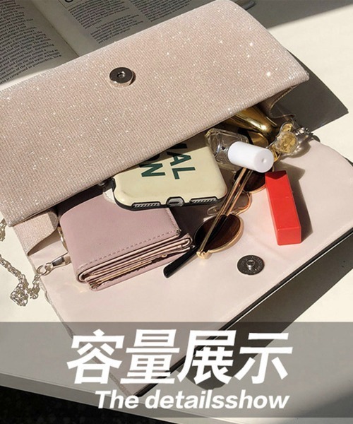 Miniministore(ミニミニストア)の「パーティーバッグ 結婚式 クラッチバッグ(クラッチバッグ・レディース・シルバー/ブルー/シャンパン/ブラック・フリー)」の21枚目の写真