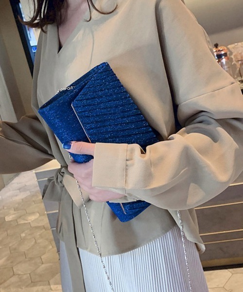 Miniministore(ミニミニストア)の「パーティーバッグ 結婚式 クラッチバッグ(クラッチバッグ・レディース・シルバー/ブルー/シャンパン/ブラック・フリー)」の8枚目の写真