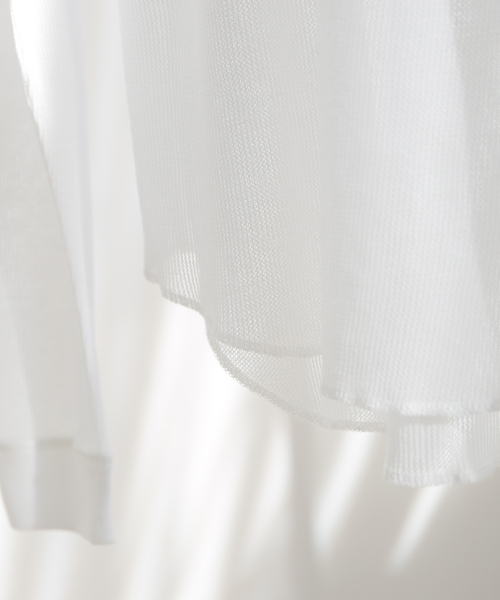 FRAMeWORK（フレームワーク）の「シアーワッフルロンT（Tシャツ/カットソー・レディース・ブラック/ホワイト・FREE）」の5枚目の写真