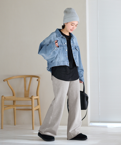 FRAMeWORK（フレームワーク）の「シアーワッフルロンT（Tシャツ/カットソー・レディース・ブラック/ホワイト・FREE）」の14枚目の写真