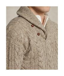 RALPH LAUREN 70s ショールカラー セーター Ralph Lauren - 70s ポロ ラルフローレン ショールカラー ウール