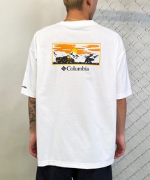 【ムラサキスポーツ限定】columbia/コロンビア オーバーサイズTシャツ 半袖T UVケア バックプリント PM4502