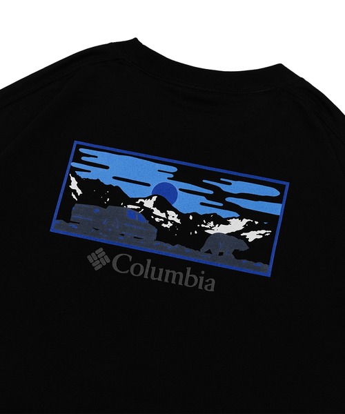 Columbia（コロンビア）の「【ムラサキスポーツ限定】columbia/コロンビア オーバーサイズTシャツ 半袖T UVケア バックプリント PM4502（Tシャツ/カットソー・メンズ・ベージュ系その他2/ホワイト×グレー/ブラック×ブルー/ブラック×グレー/ホワイト系その他/ベージュ系その他/カーキ系1/カーキ系・M/XL/L）」の14枚目の写真