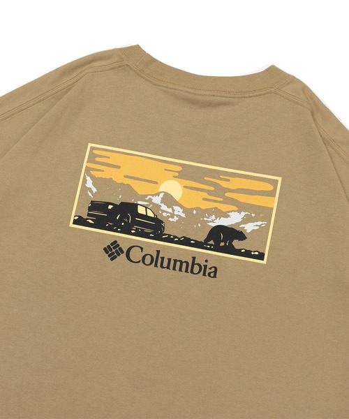 Columbia（コロンビア）の「【ムラサキスポーツ限定】columbia/コロンビア オーバーサイズTシャツ 半袖T UVケア バックプリント PM4502（Tシャツ/カットソー・メンズ・ベージュ系その他2/ホワイト×グレー/ブラック×ブルー/ブラック×グレー/ホワイト系その他/ベージュ系その他/カーキ系1/カーキ系・M/XL/L）」の15枚目の写真