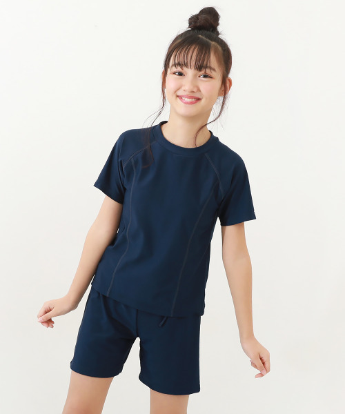 MISS SIXTY ヴィンテージ Tシャツ 転写 プール 水着 Tシャツ 稀少 女児Tシャツ＆パンツ型スクール水着（水着）｜devirock