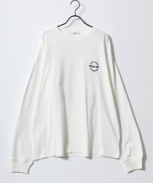 SITRY(シトリー)の「SITRY Girl Illustration Back Print T-shirt/別注 オーバーサイズ ガール イラスト バックプリント ワンポイント刺繍 長袖Tシャツ ロンT レディース メンズ(Tシャツ/カットソー・メンズ・ホワイト/ブラック/ホワイト系その他2/ブラック系その他2/ホワイト系その他/ブラック系その他・M/L/XL)」の9枚目の写真