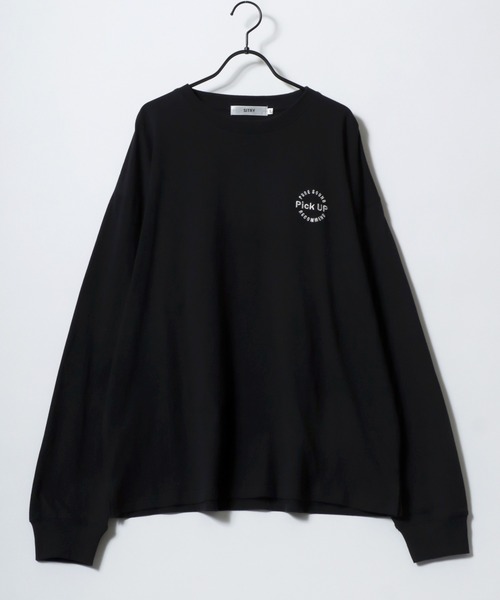 SITRY(シトリー)の「SITRY Girl Illustration Back Print T-shirt/別注 オーバーサイズ ガール イラスト バックプリント ワンポイント刺繍 長袖Tシャツ ロンT レディース メンズ(Tシャツ/カットソー・メンズ・ホワイト/ブラック/ホワイト系その他2/ブラック系その他2/ホワイト系その他/ブラック系その他・M/L/XL)」の11枚目の写真