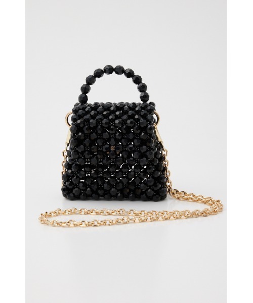 rienda（リエンダ）の「クリスタルボールミニバック（ショルダーバッグ・レディース・クリア/ブラック・FREE）」の3枚目の写真