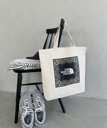国内未発売 THE NORTH FACE(ザ・ノースフェイス)/A4対応 大容量 ロゴ バンダナ柄 コットン キャンバストートバッグ/COTTON CANVAS TOTE