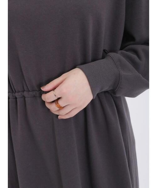 Samansa Mos2（サマンサ モスモス）の「裏起毛ウエストドロストワンピース（ワンピース・レディース・オフホワイト/グレー/チャコールグレー・F）」の21枚目の写真