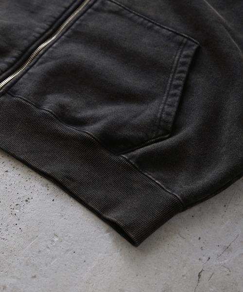 CLEL(クレイル)の「【CLEL】Heavy Weight Logo Embroidered Full-Zip Hoodie/ヘビーウェイト ロゴ刺繍フルジップパーカー(パーカー・メンズ・ブラック/チャコールグレー/ナチュラル/ブラウン系/グレー系/ブラック系/ブルー系/グレー系1/ホワイト系1/ネイビー系1/グリーン系1/グレー/レッド系1・M/S/XS/L/XXS)」の21枚目の写真