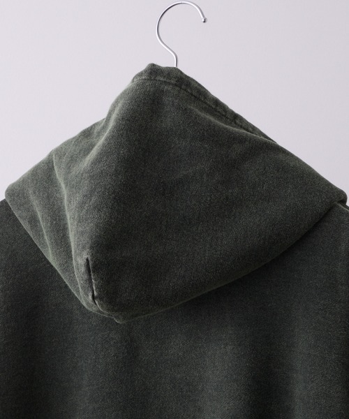 【CLEL】/ヘビーウェイト ロゴ刺繍フルジップパーカー ブラック系 Mサイズ CLEL】Heavy Weight Logo Embroidered Full-Zip Hoodie