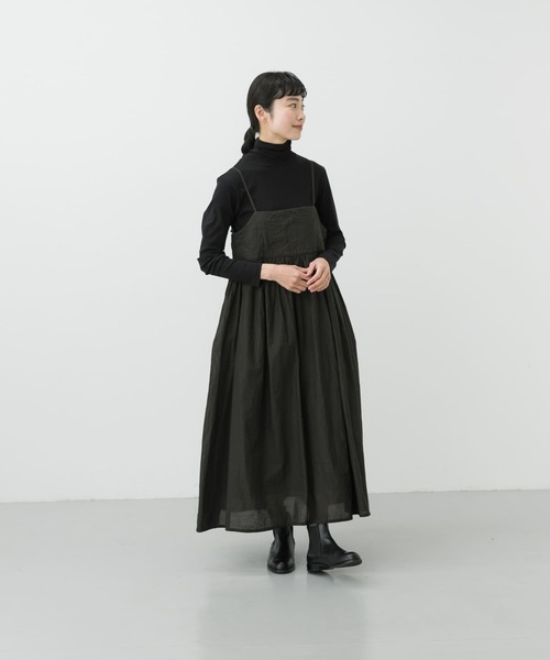 極美品【かぐれ】完売品 ギャザーたっぷり パターンキルトキャミワンピース F かぐれ（カグレ）の「パターンキルトキャミワンピース