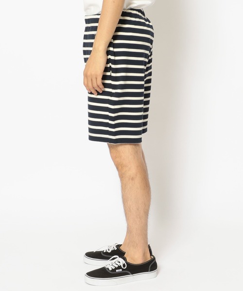 AVIREX（アヴィレックス）の「《DAILY/デイリー》BORDER RIB SHORT PANT / ボーダー リブ ショーツ / AVIREX / アヴィレックス（その他パンツ・メンズ・ホワイト系2/オリーブ系/ブラック/ネイビー/オレンジ/ブルー・L/M/XL）」の8枚目の写真