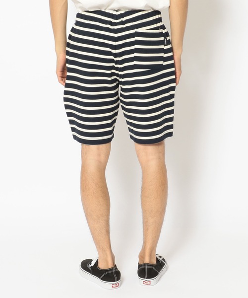 AVIREX（アヴィレックス）の「《DAILY/デイリー》BORDER RIB SHORT PANT / ボーダー リブ ショーツ / AVIREX / アヴィレックス（その他パンツ・メンズ・ホワイト系2/オリーブ系/ブラック/ネイビー/オレンジ/ブルー・L/M/XL）」の9枚目の写真
