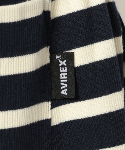AVIREX（アヴィレックス）の「《DAILY/デイリー》BORDER RIB SHORT PANT / ボーダー リブ ショーツ / AVIREX / アヴィレックス（その他パンツ・メンズ・ホワイト系2/オリーブ系/ブラック/ネイビー/オレンジ/ブルー・L/M/XL）」の15枚目の写真