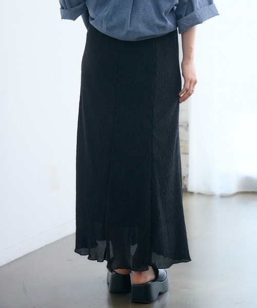 RETRO GIRL（レトロガール）の「細プリーツラメSK（スカート・レディース・ブラック/ピンク/シルバー/ブラウン・FREE）」の17枚目の写真