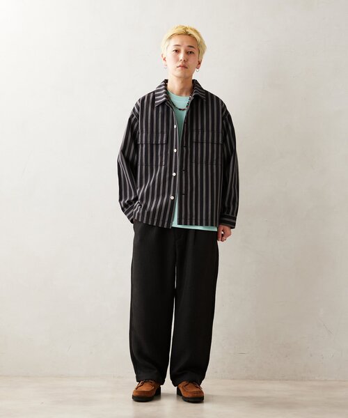 JOURNAL STANDARD relume（ジャーナルスタンダード　レリューム）の「【HOUSE HOLD / ハウスホールド】 JAMES FABRIC CPO シャツ（シャツ/ブラウス・メンズ・ブラック/キャメル/ブルー・MEDIUM/LARGE）」の5枚目の写真