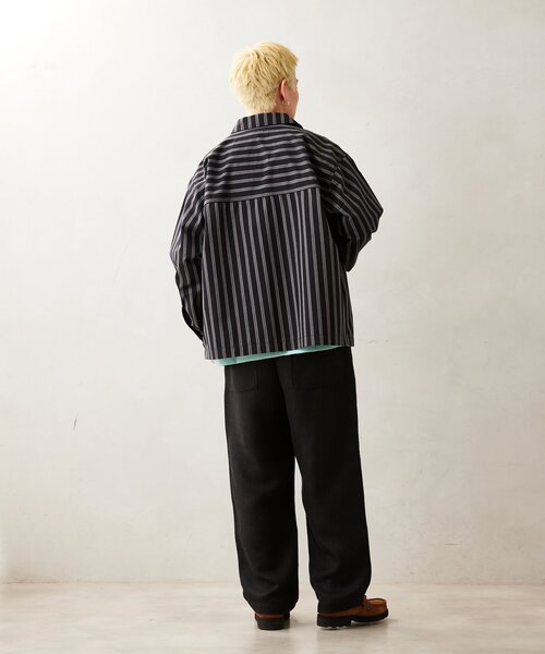 JOURNAL STANDARD relume（ジャーナルスタンダード　レリューム）の「【HOUSE HOLD / ハウスホールド】 JAMES FABRIC CPO シャツ（シャツ/ブラウス・メンズ・ブラック/キャメル/ブルー・MEDIUM/LARGE）」の10枚目の写真