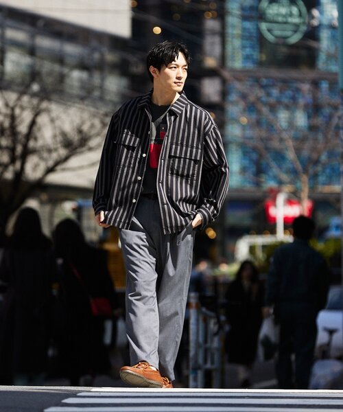 JOURNAL STANDARD relume（ジャーナルスタンダード　レリューム）の「【HOUSE HOLD / ハウスホールド】 JAMES FABRIC CPO シャツ（シャツ/ブラウス・メンズ・ブラック/キャメル/ブルー・MEDIUM/LARGE）」の14枚目の写真