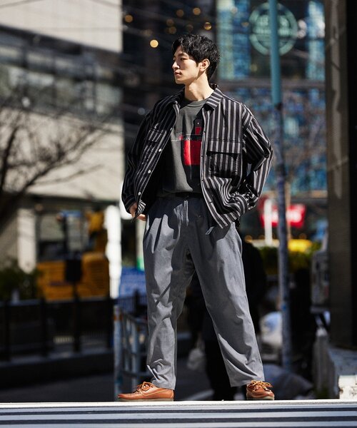 JOURNAL STANDARD relume（ジャーナルスタンダード　レリューム）の「【HOUSE HOLD / ハウスホールド】 JAMES FABRIC CPO シャツ（シャツ/ブラウス・メンズ・ブラック/キャメル/ブルー・MEDIUM/LARGE）」の12枚目の写真