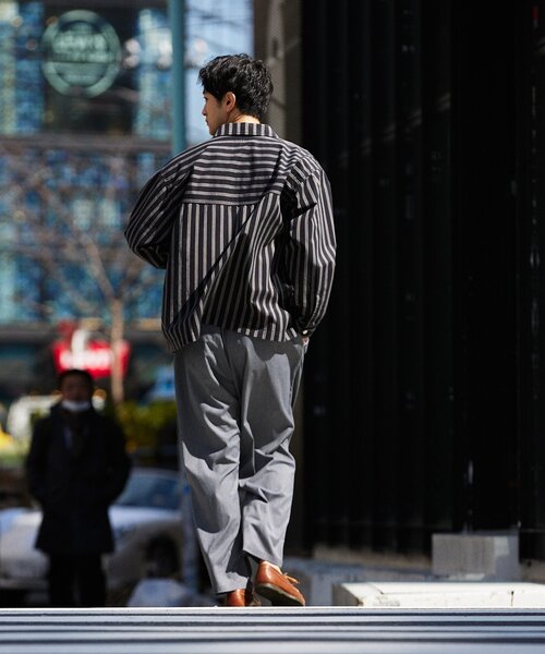 JOURNAL STANDARD relume（ジャーナルスタンダード　レリューム）の「【HOUSE HOLD / ハウスホールド】 JAMES FABRIC CPO シャツ（シャツ/ブラウス・メンズ・ブラック/キャメル/ブルー・MEDIUM/LARGE）」の11枚目の写真