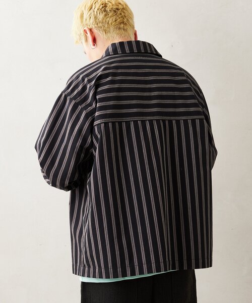 JOURNAL STANDARD relume（ジャーナルスタンダード　レリューム）の「【HOUSE HOLD / ハウスホールド】 JAMES FABRIC CPO シャツ（シャツ/ブラウス・メンズ・ブラック/キャメル/ブルー・MEDIUM/LARGE）」の18枚目の写真