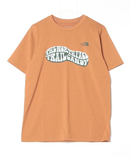 THE NORTH FACE(ザノースフェイス)の「THE NORTH FACE/ザ・ノース・フェイス S/S FOOT STAMP TEE/ショートスリーブフットスタンプティー 半袖Tee 吸汗速乾 NT32485(Tシャツ/カットソー・メンズ・ブラウン/オフホワイト/グレイッシュブルー/グレー・M/L/XL)」の1枚目の写真