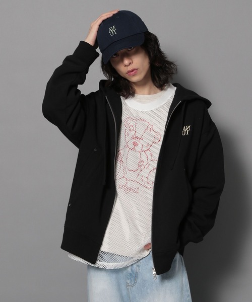 Anui（アニュイ）の「【UNISEX】スクエアメッシュプルオーバー（Tシャツ/カットソー・レディース・オフホワイト/ブラック・MEDIUM）」の12枚目の写真