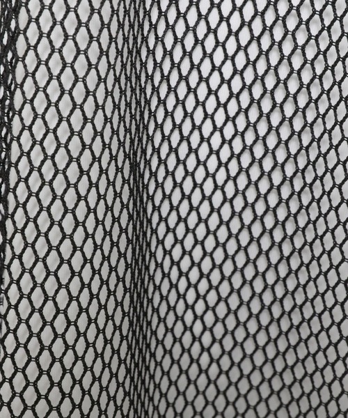 Anui（アニュイ）の「【UNISEX】スクエアメッシュプルオーバー（Tシャツ/カットソー・レディース・オフホワイト/ブラック・MEDIUM）」の3枚目の写真