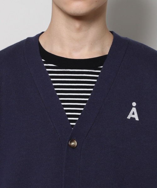 【セール】【UNISEX】ALAND／Alogoニットカーデ（カーディガン/ボレロ）｜ALAND（エーランド）