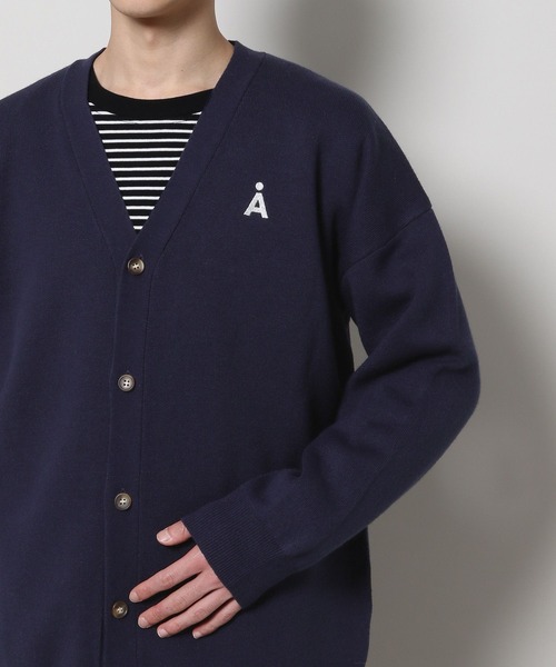 【セール】【UNISEX】ALAND／Alogoニットカーデ（カーディガン/ボレロ）｜ALAND（エーランド）