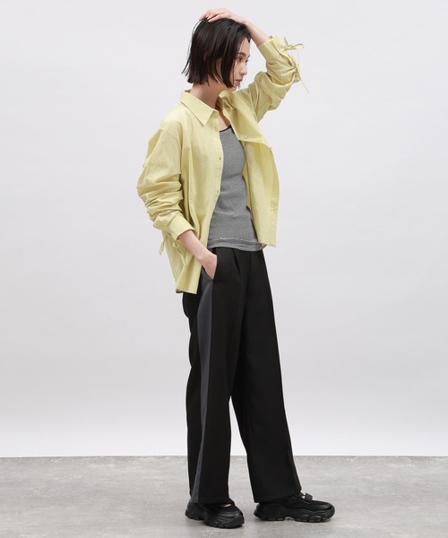 LAKOLE(ラコレ)の「サイドラインスラックス / 106460(その他パンツ・レディース・グレー/ブラック・MEDIUM/SMALL)」の9枚目の写真