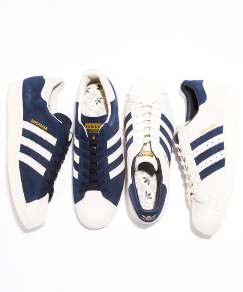 adidas(アディダス)の「【別注】BY∵ adidas SUPERSTAR スニーカー◆(スニーカー・レディース・ネイビー/オフホワイト・23.5cm/23cm/24cm/22.5cm/25cm/24.5cm)」の4枚目の写真