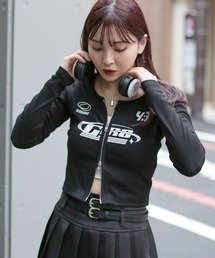 ショート丈長袖Wジップカットソー/SPORT