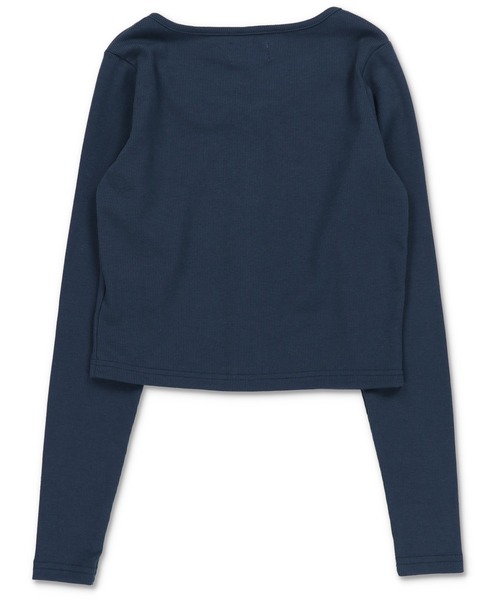 SPINNS(スピンズ)の「ショート丈長袖Wジップカットソー/SPORT(Tシャツ/カットソー・レディース・オフホワイト/ネイビー/ブラック・ONESIZE)」の4枚目の写真
