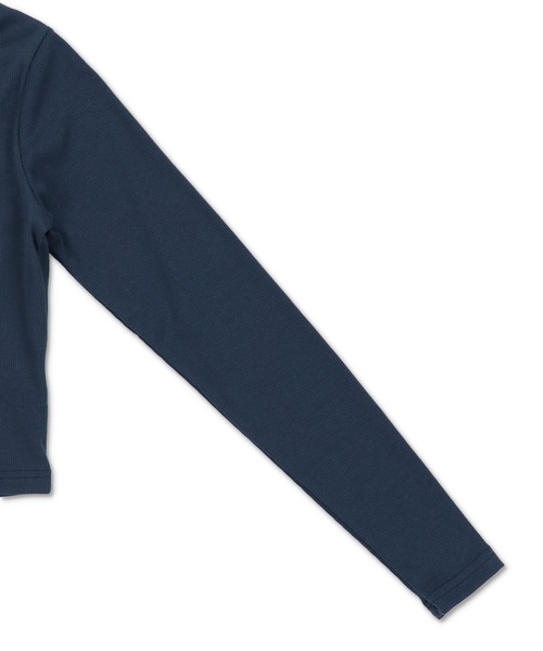 SPINNS(スピンズ)の「ショート丈長袖Wジップカットソー/SPORT(Tシャツ/カットソー・レディース・オフホワイト/ネイビー/ブラック・ONESIZE)」の6枚目の写真
