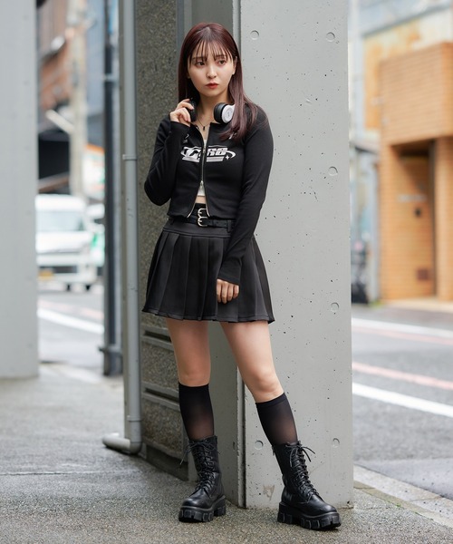 SPINNS(スピンズ)の「ショート丈長袖Wジップカットソー/SPORT(Tシャツ/カットソー・レディース・オフホワイト/ネイビー/ブラック・ONESIZE)」の11枚目の写真