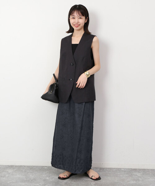 SLOBE IENA（スローブイエナ）の「コットンフラワーモチーフ刺繍