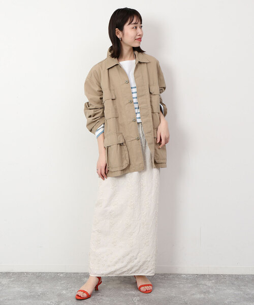 SLOBE IENA（スローブイエナ）の「コットンフラワーモチーフ刺繍